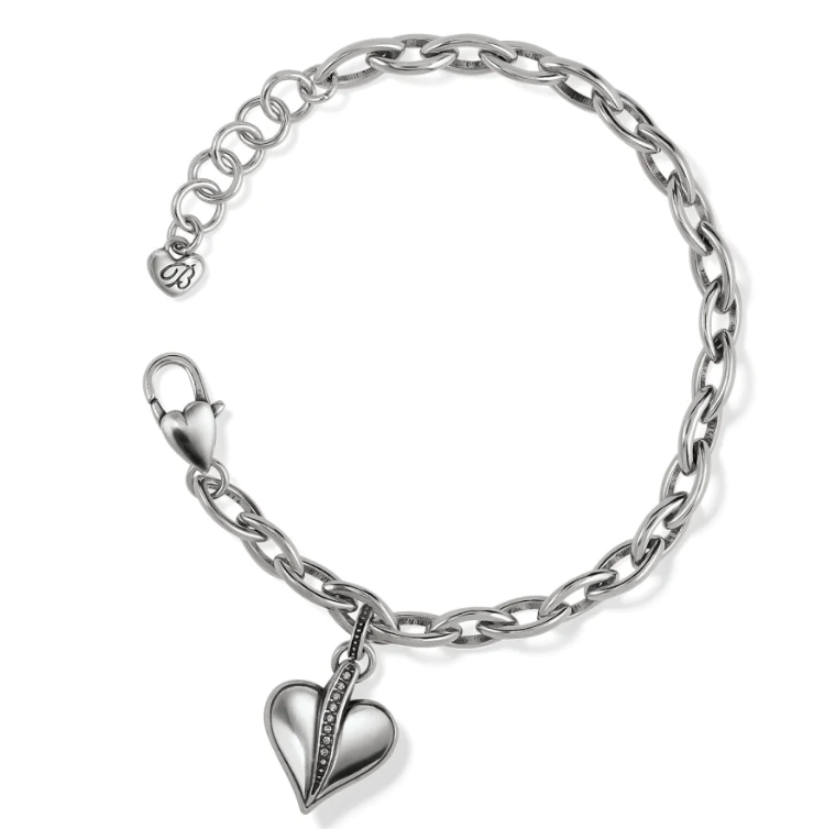 Brighton Precious Heart Bracelet Rhinestone Angel