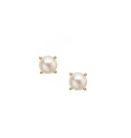 Natalie Wood Gold Shine Bright Pearl Stud Earrings