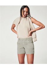 Spanx Stretch Twill Shorts 4 Olive Oil