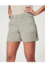 Spanx 4in Twill Short Olive Oil