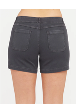 Spanx 6in Twill Short Washed Black