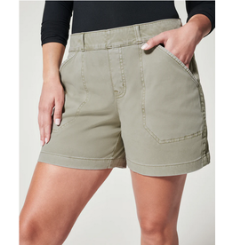 Spanx 6in Twill Short Olive Oil