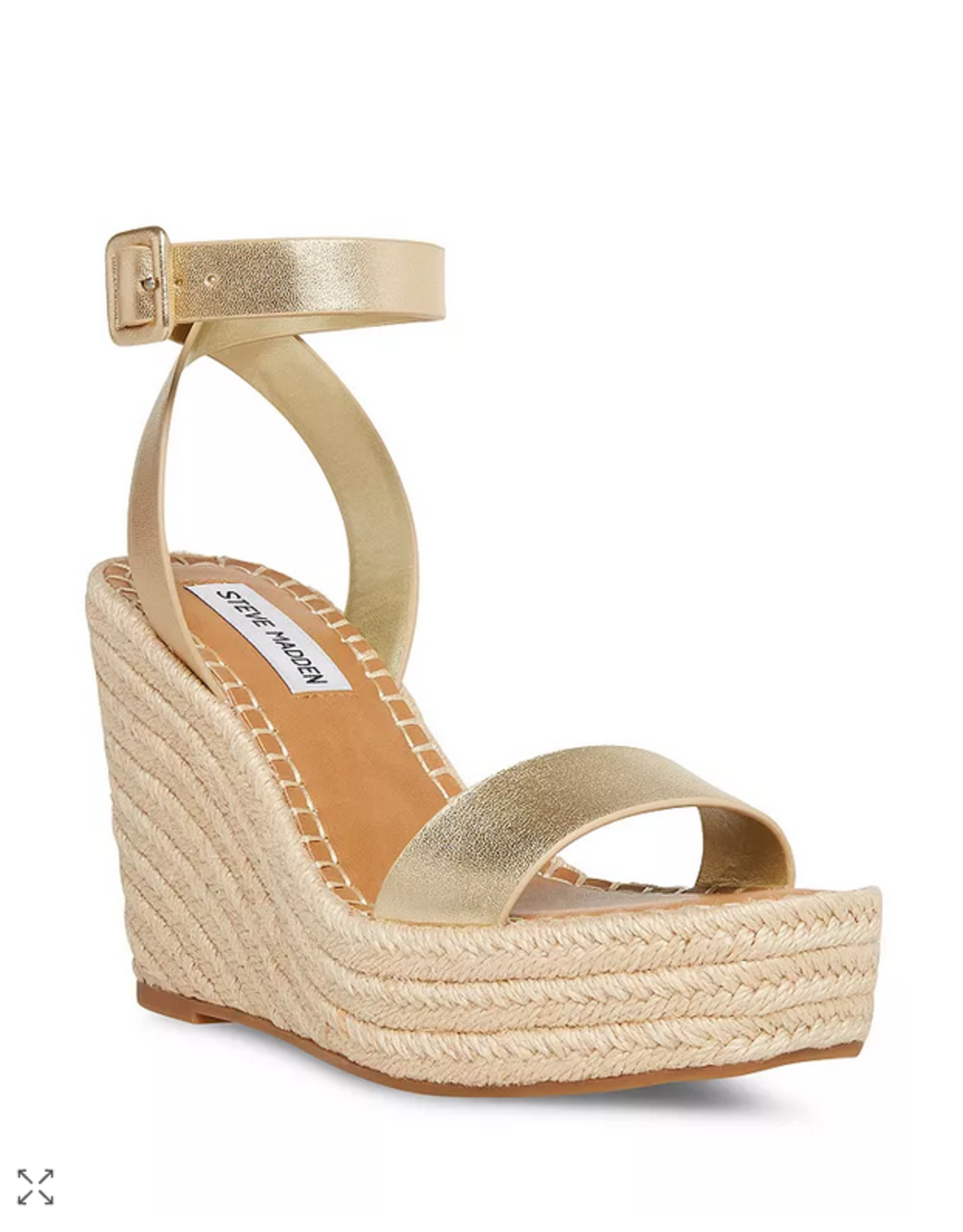 Steve Madden Upstage Gold Wedge Rhinestone Angel