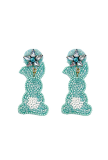 Treasure Jewels Turquoise Bunny Earrings