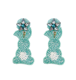 Treasure Jewels Turquoise Bunny Earrings