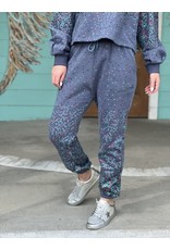 Queen of Sparkles Grey Scattered Sequin Jogger