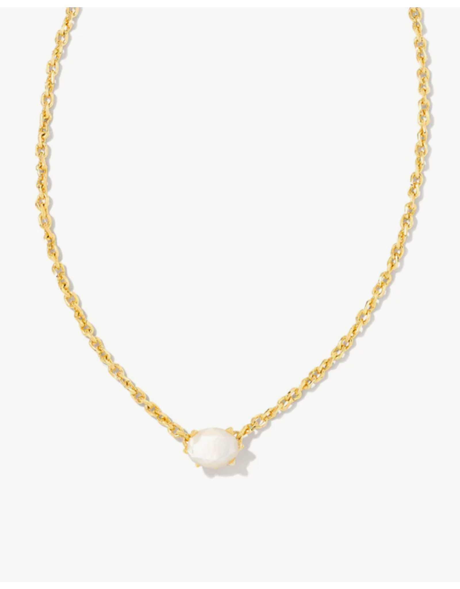 Kendra Scott Cailin Necklace Ivory MOP on Gold (JUNE)