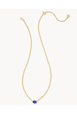 Kendra Scott Cailin Necklace Blue Crystal on Gold (SEPT.)