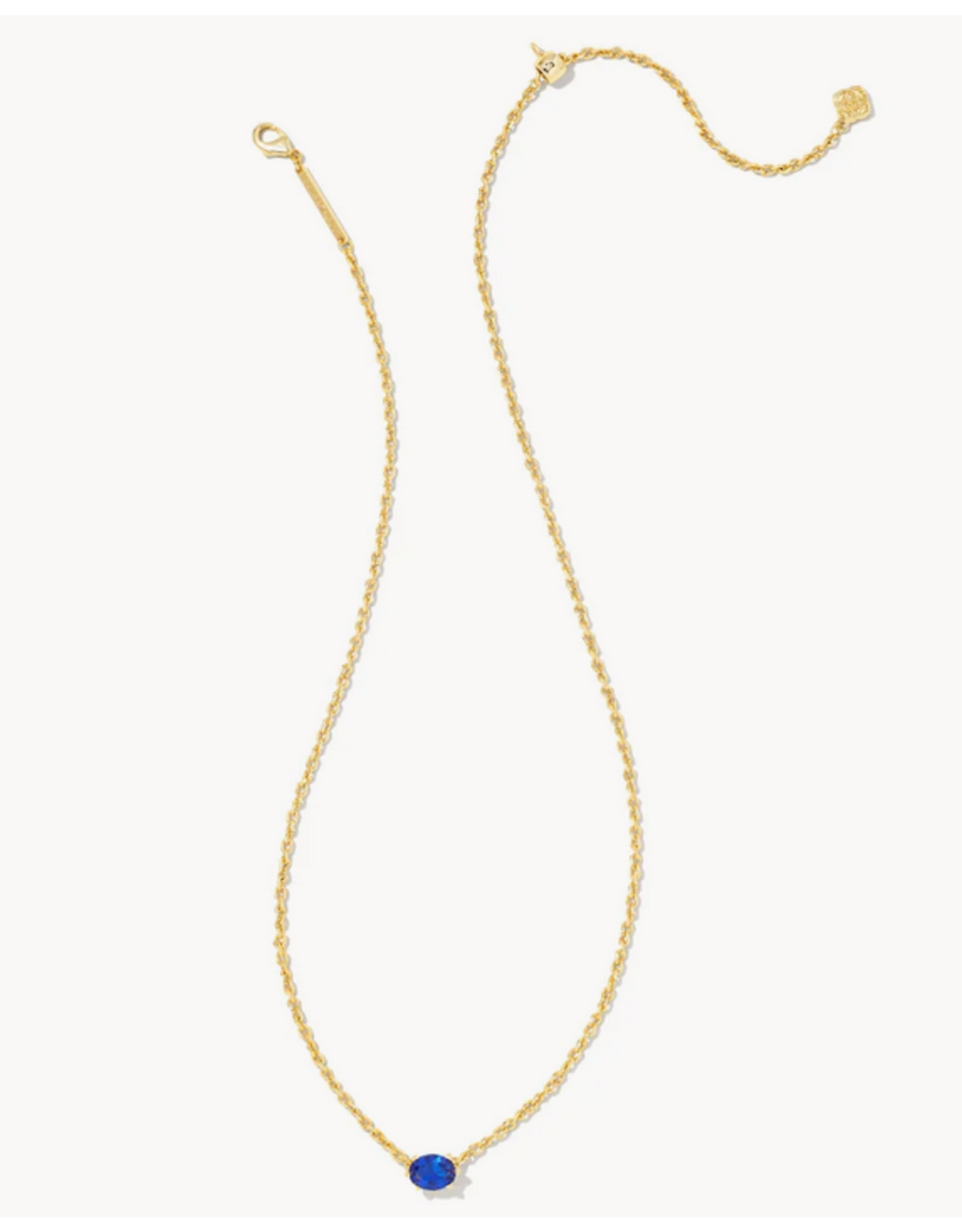 Kendra Scott Cailin Necklace Blue Crystal on Gold (SEPT.)