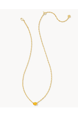 Kendra Scott Cailin Necklace Yellow Crystal on Gold (NOV.)