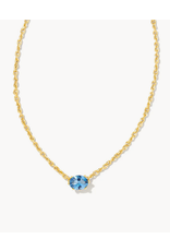 Kendra Scott Cailin Necklace Blue Violet Crystal on Gold  (DEC.)