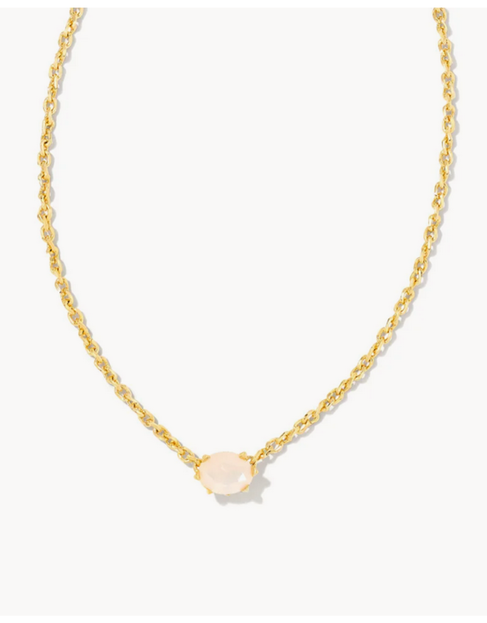 Kendra Scott Cailin Necklace Champagne Opal Crystal on Gold (OCT.)