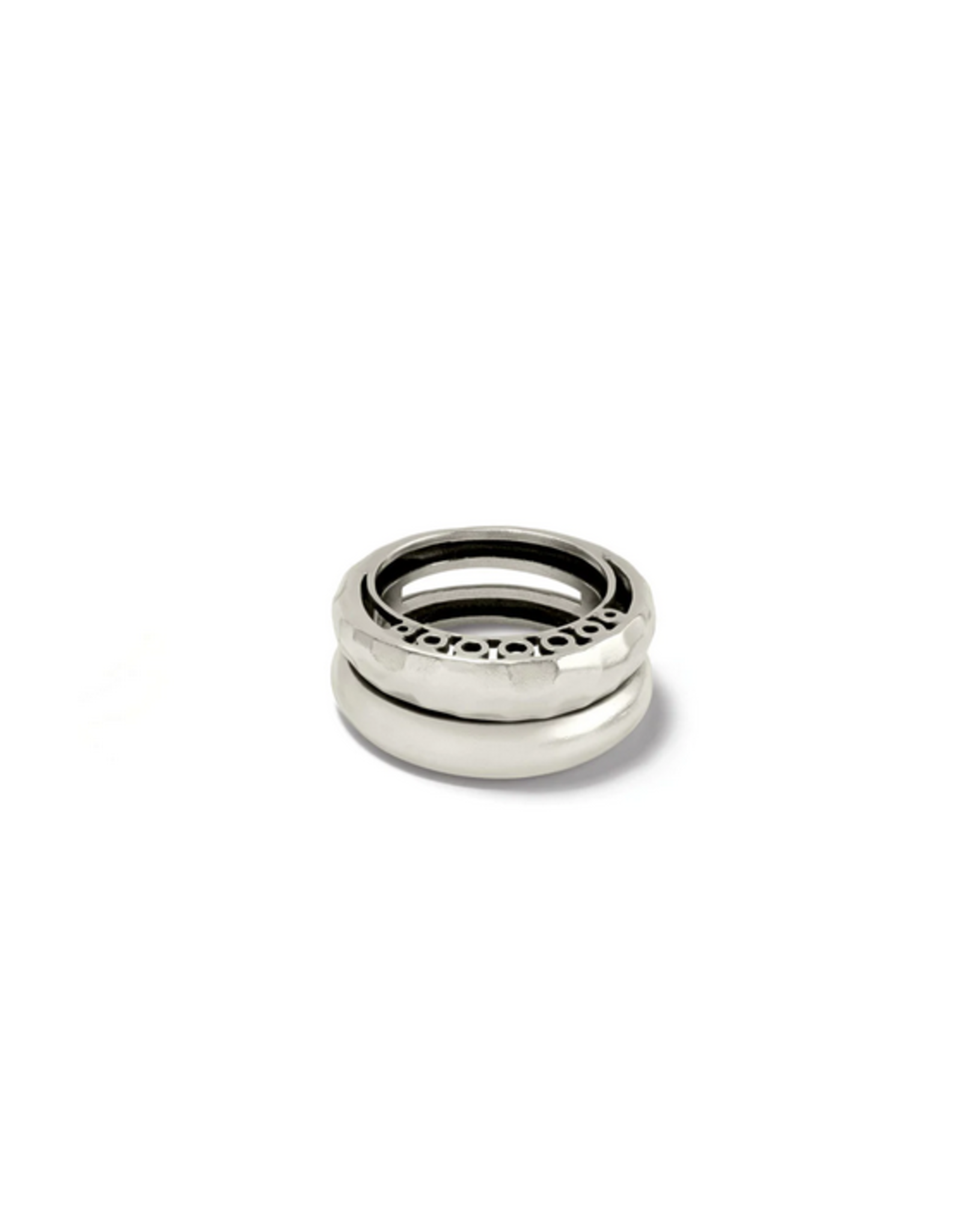 Brighton Inner Circle Double Ring Silver