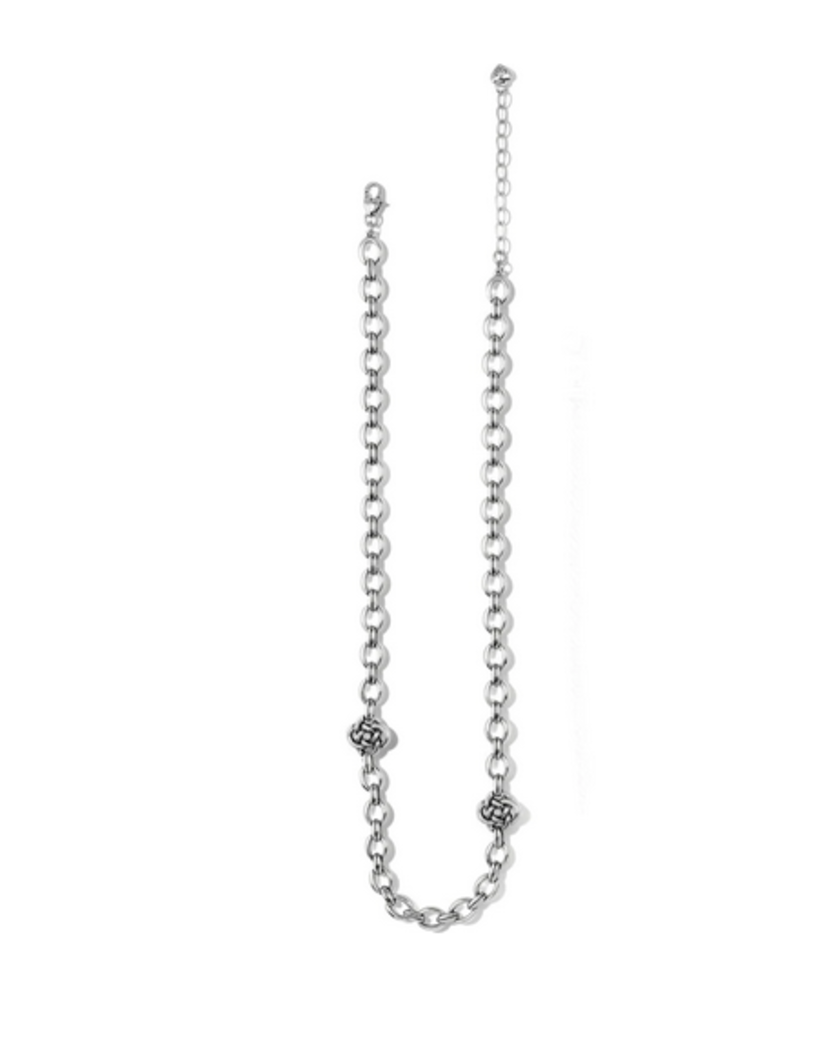 Brighton Interlok Knot Link Necklace Rhinestone Angel