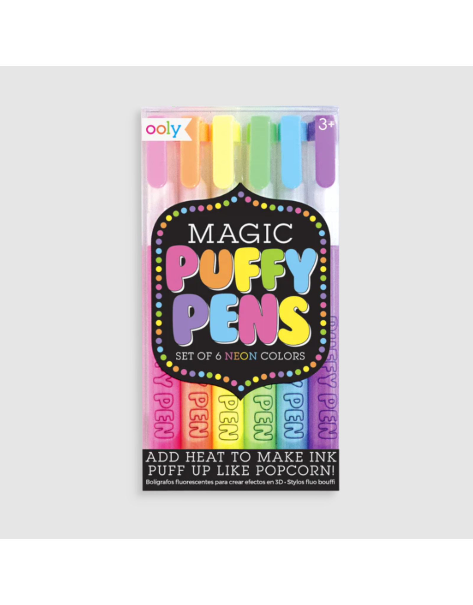 ooly Ooly Magic Neon Puffy Pen set of 6