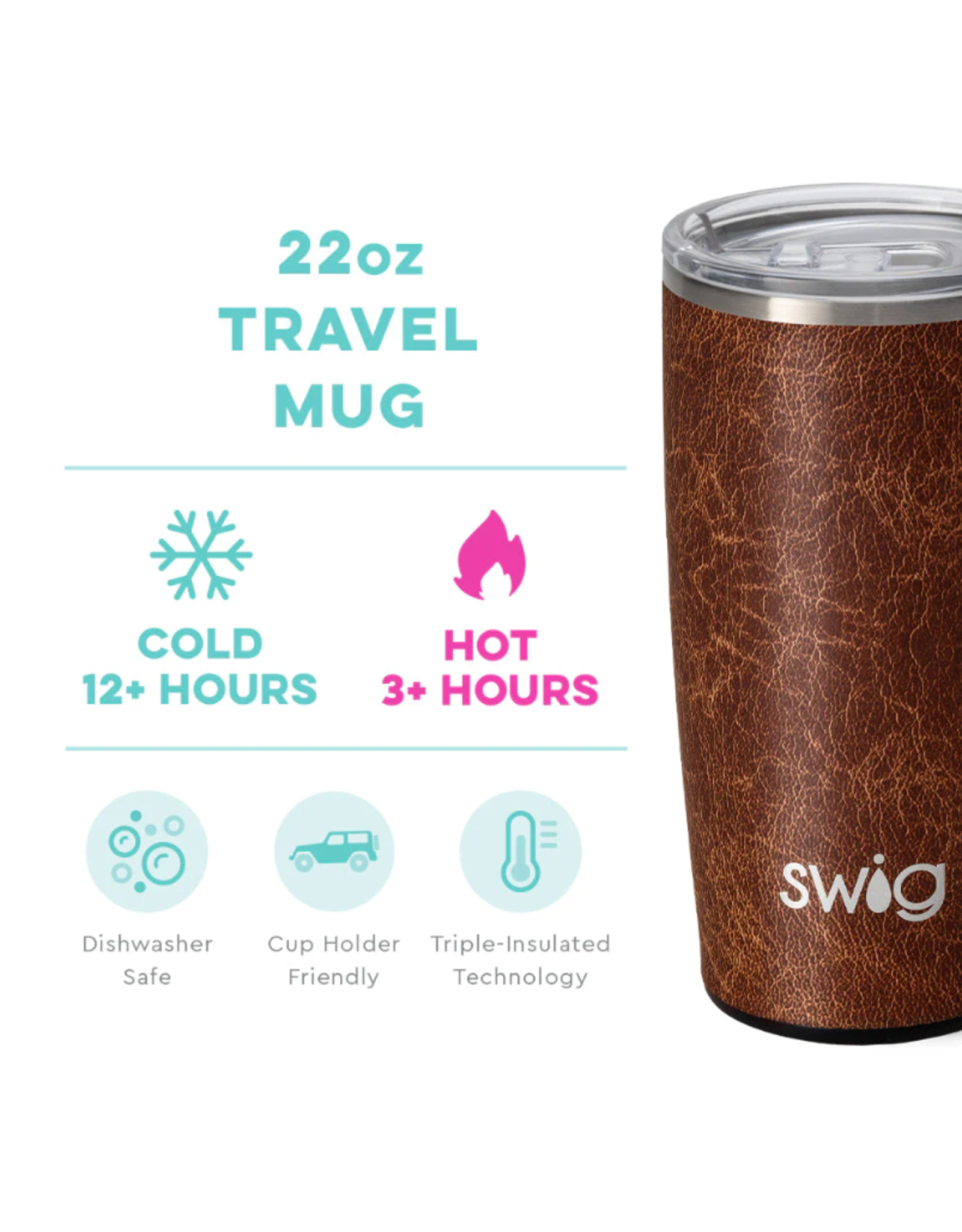 SWIG Swig Leather Travel Mug 22oz