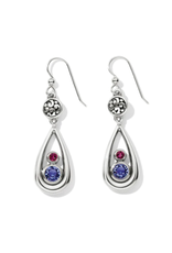 Brighton Elora Gems Tanzanite-Amethyst Teardrop Earrings