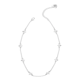 Natalie Wood Silver Believer Mini Cross Necklace