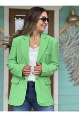 Spring Green 2 Button Blazer