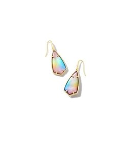Kendra Scott Gold Camry Drop Earring Yellow Watercolor Illusion