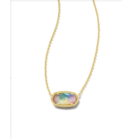 Kendra Scott Gold Elisa Yellow Watercolor Illusion