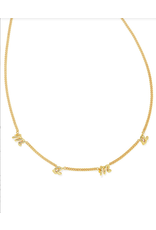 Kendra Scott Mama Script Strand Necklace in gold