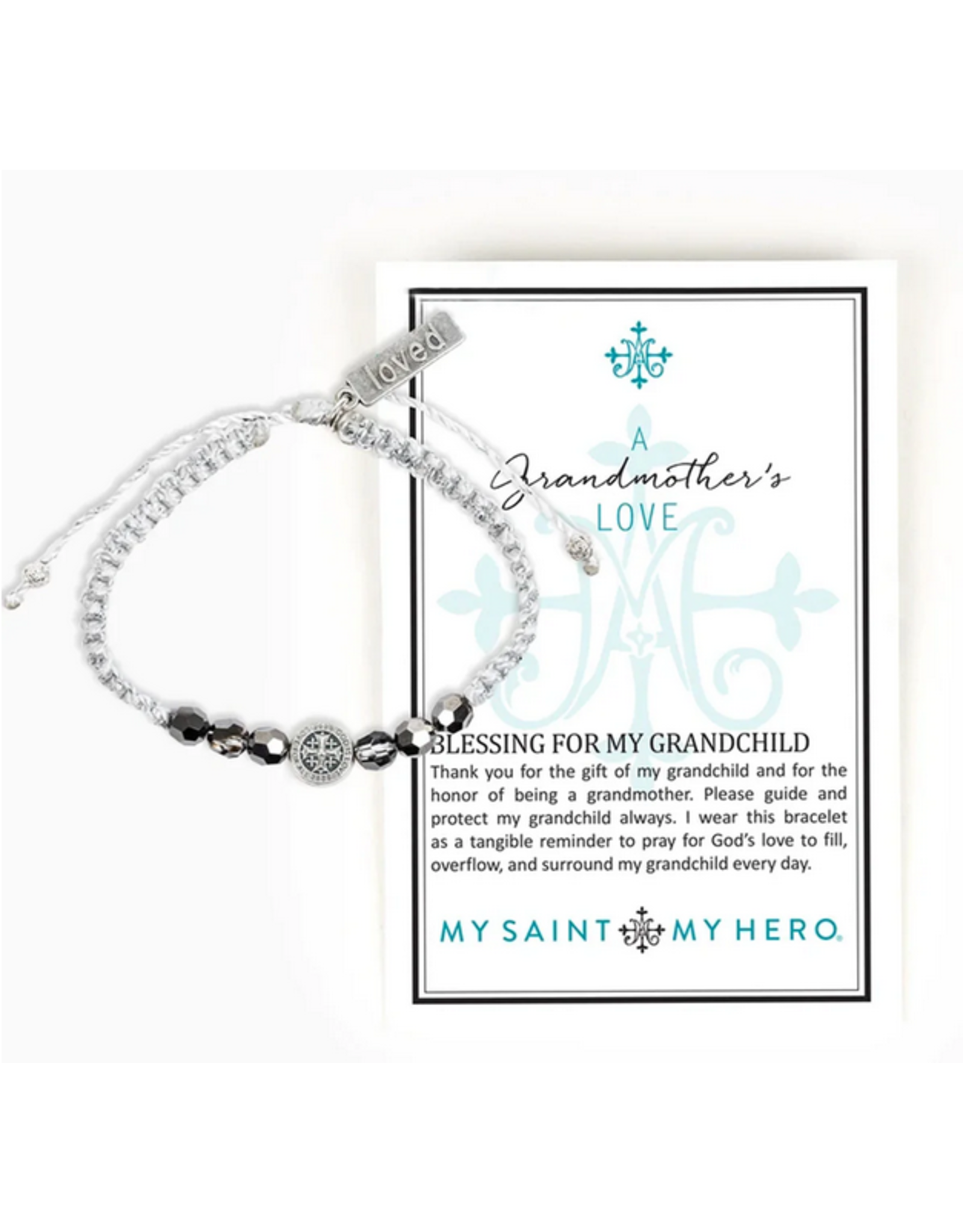 My Saint My Hero MSMH Grandmother's Love Bracelet Sil/Met Sil