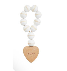 Heart Terracotta Wood Beads