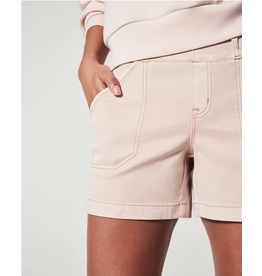 Spanx 4in Twill Short Pale Pink