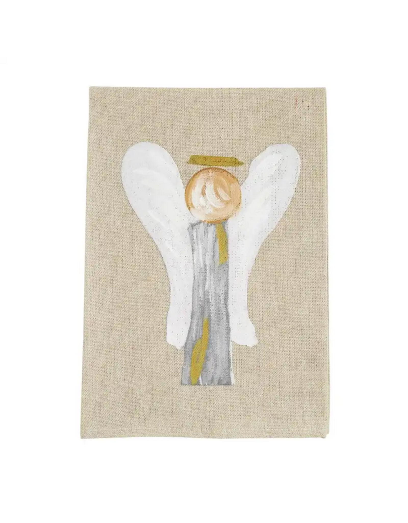 Hand Painted Towel Rhinestone Angel