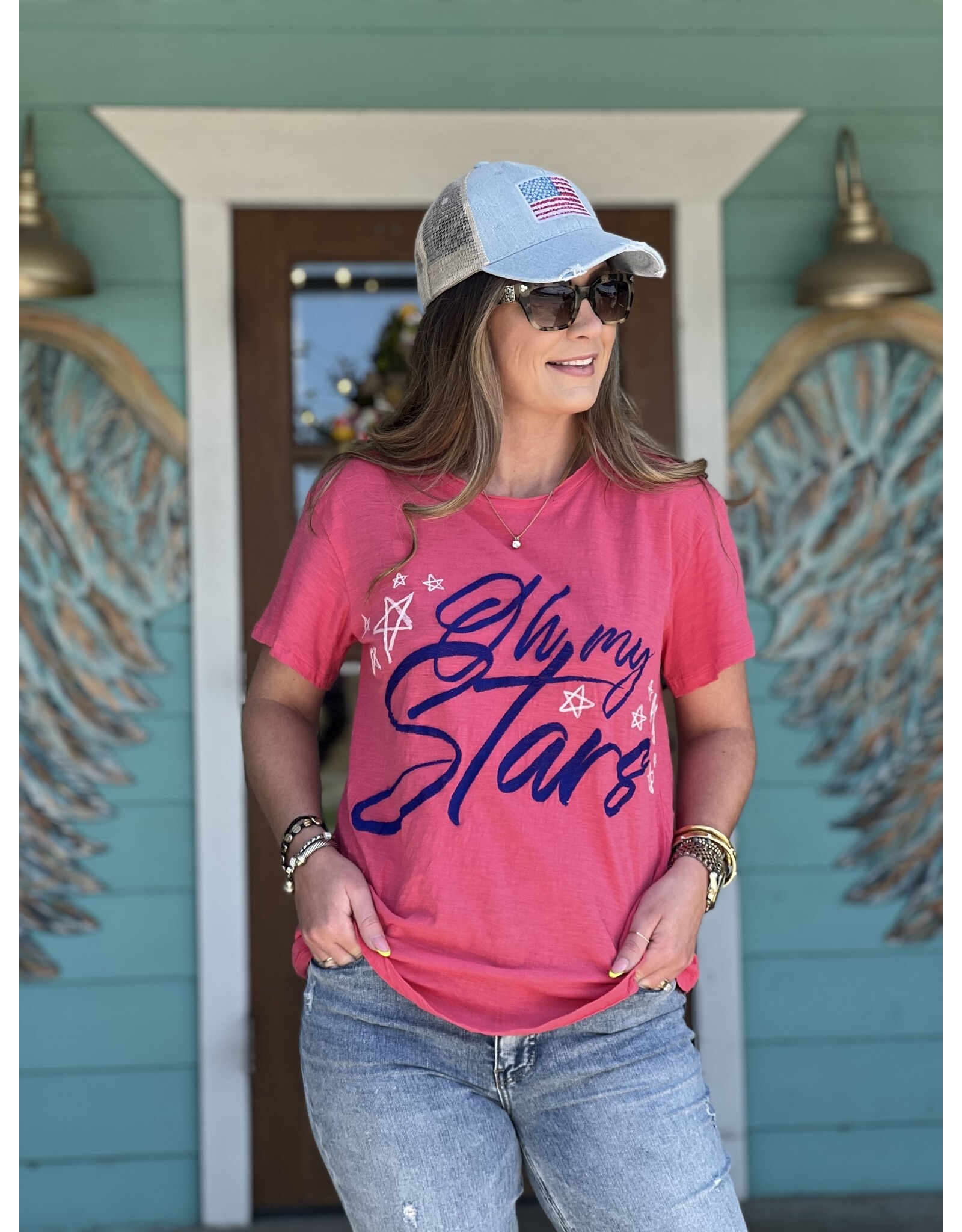 Oh My Stars Embroidered Tee