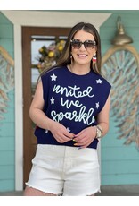 Queen of Sparkles United  Sparkle Sweater Vest