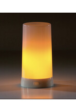 melrose LED Flame Candle w/Timer & Charger Warm