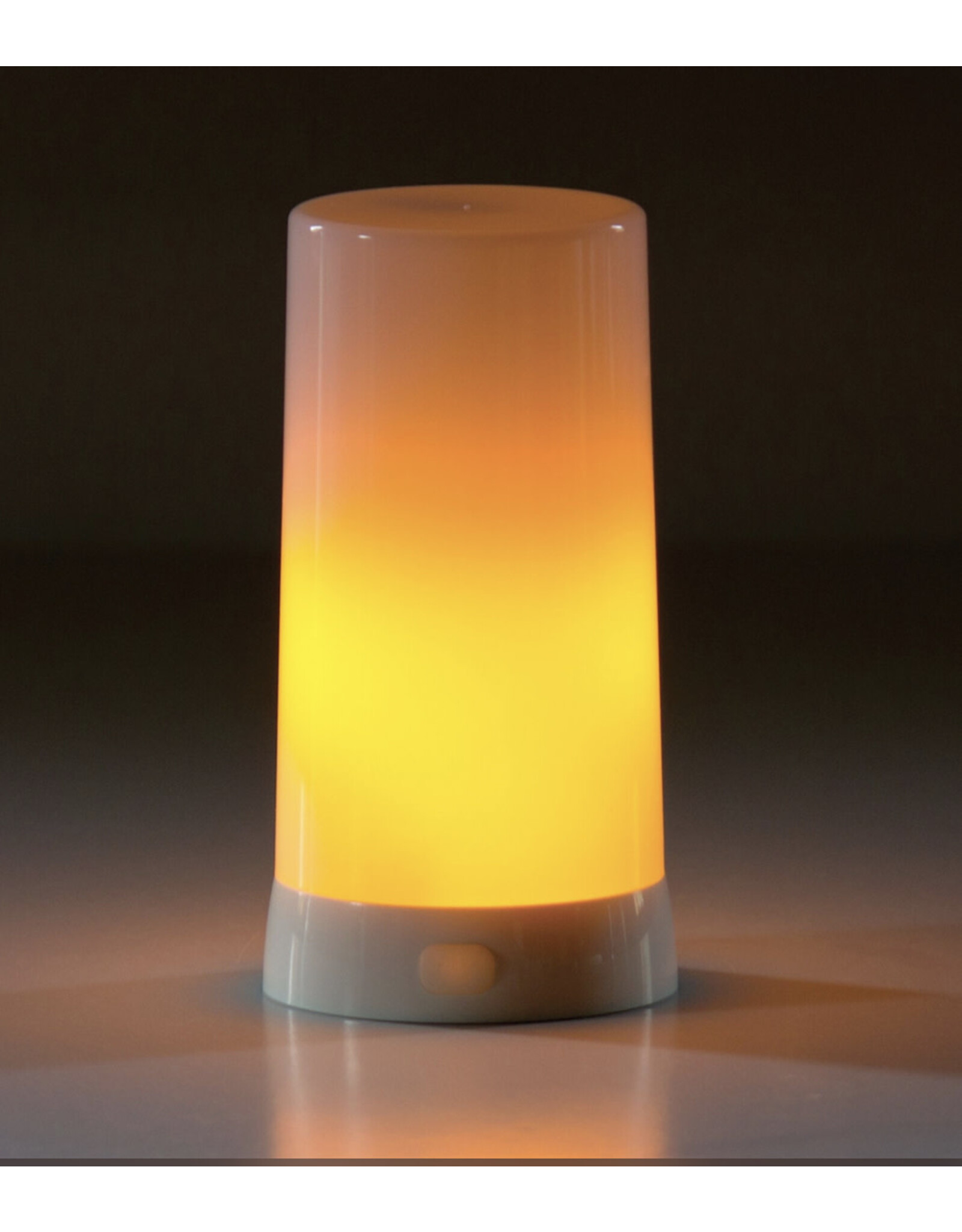 melrose LED Flame Candle w/Timer & Charger Warm