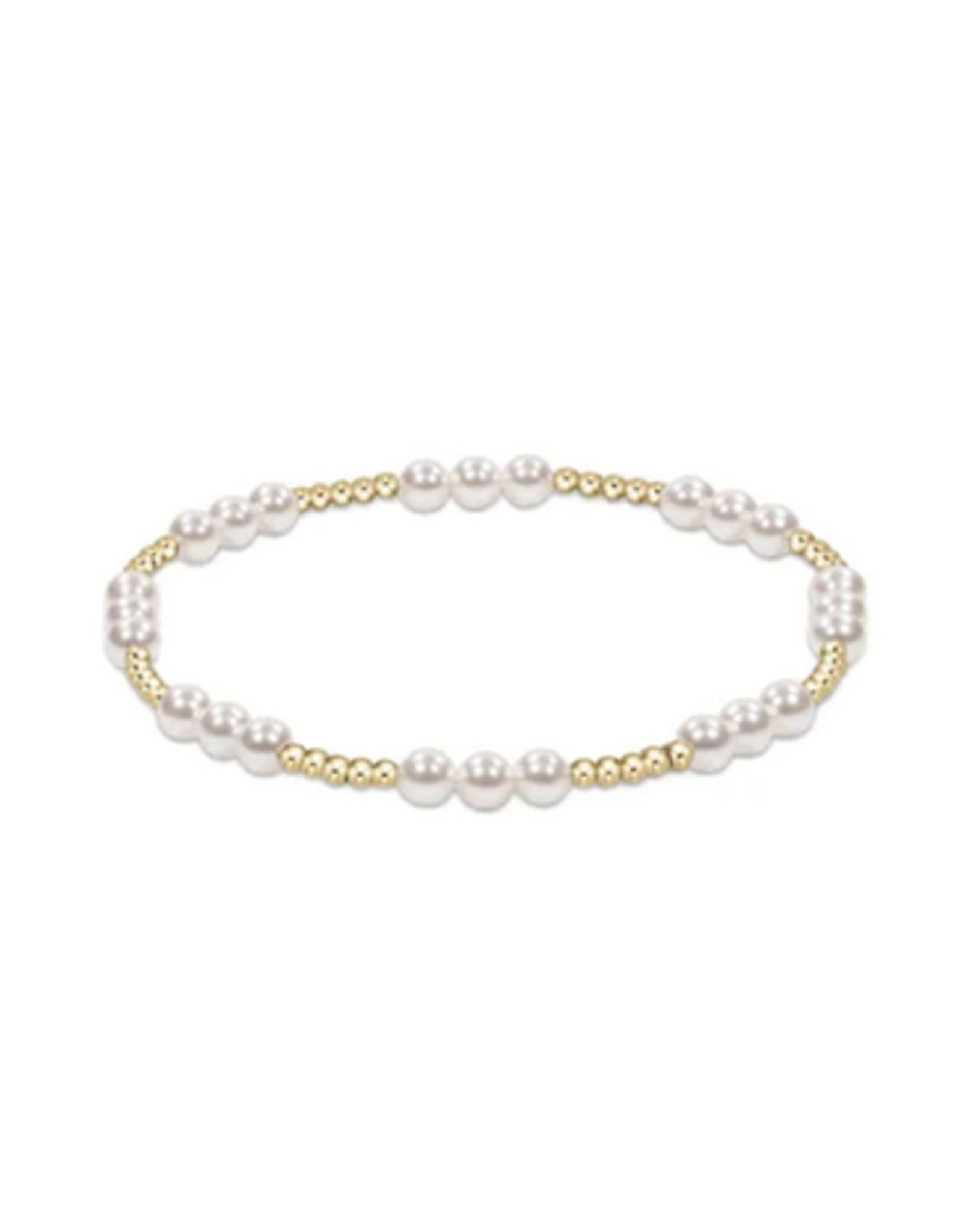 enewton Classic Joy Pattern 4mm Bead Bracelet Pearl