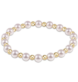 enewton Classic Grateful Pattern 4mm Bead Bracelet Pearl