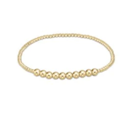 enewton Classic Gold Beaded Bliss 2mm Bead Bracelet - 4mm Gold