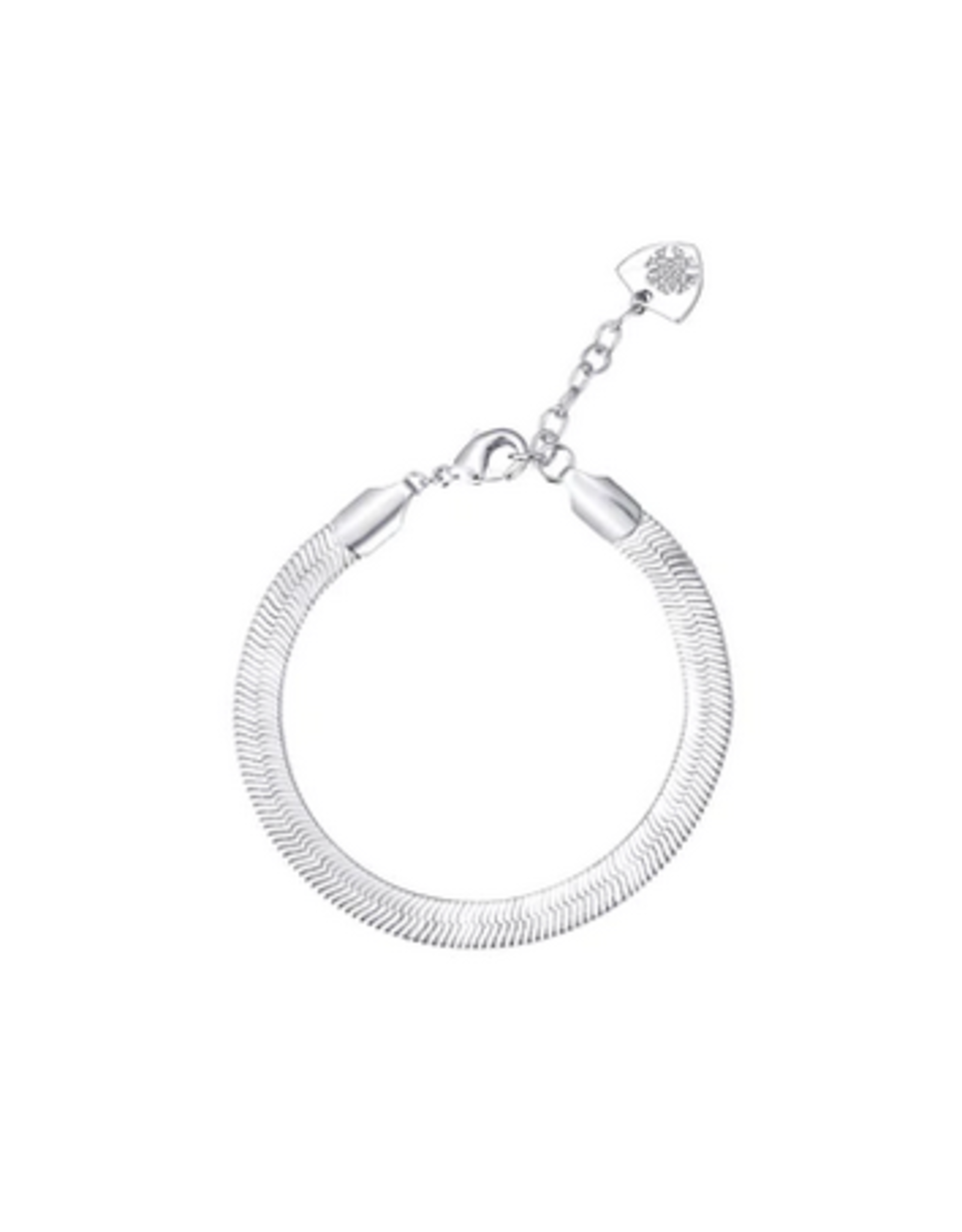 Natalie Wood Snake Chain Bracelet Silver