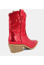 ShuShop Zahara Red Metallic Boots