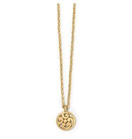 Brighton Contempo Gold Medallion Necklace