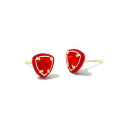 Kendra Scott Arden Stud Earring Gold Red Illusion