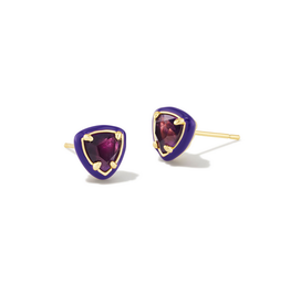 Kendra Scott Arden Stud Earring Gold Amethyst