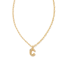 Kendra Scott Crystal Letter C Necklace Gold