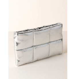 Silver Skylar Zip Pouch