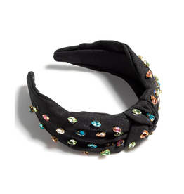 Black Gemmie Knotted Headband