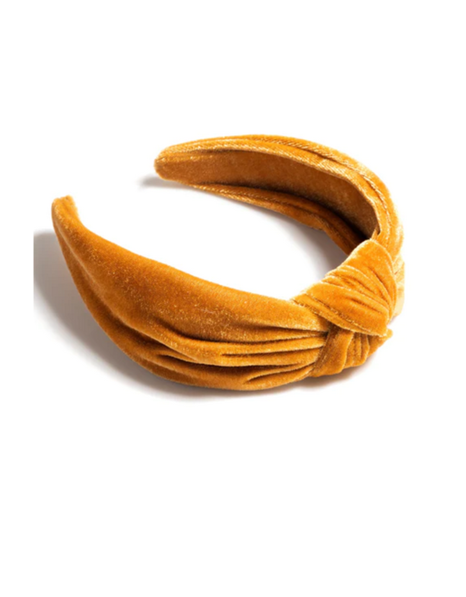 Gold Knotted Velvet Headband