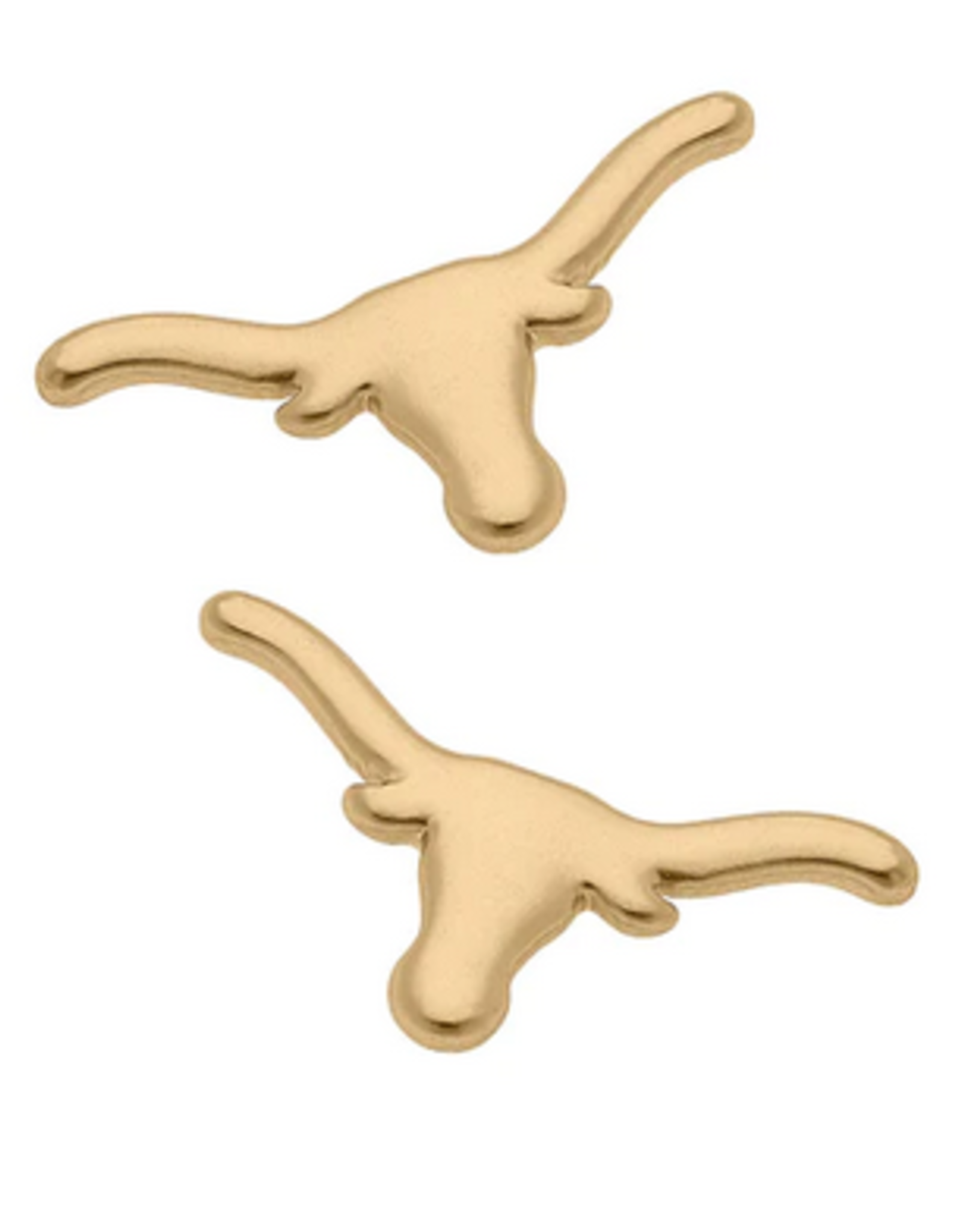 Texas Longhorns 24K Plated Stud Earrings