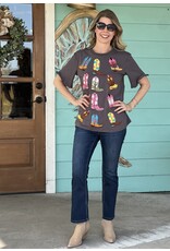 Carrie's Embroidered Boot Tee