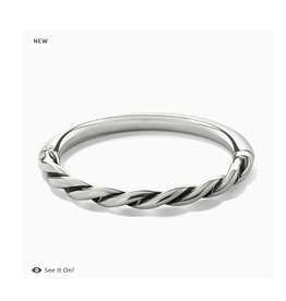 Brighton Interlock Twist Hinged Bangle