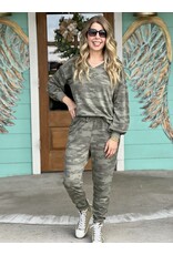 Green Camo Laurie Top